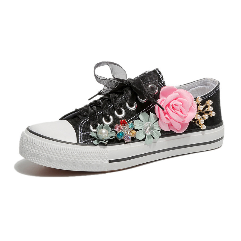 Flowers canvas shoes Casual shoes for women