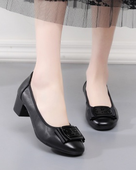 Spring low Casual first layer cowhide shoes for women