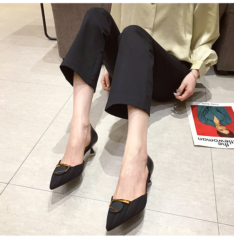 Profession pointed high-heeled shoes fine-root spring shoes
