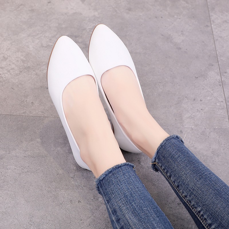 Casual pointed slipsole spring and autumn shoes for women