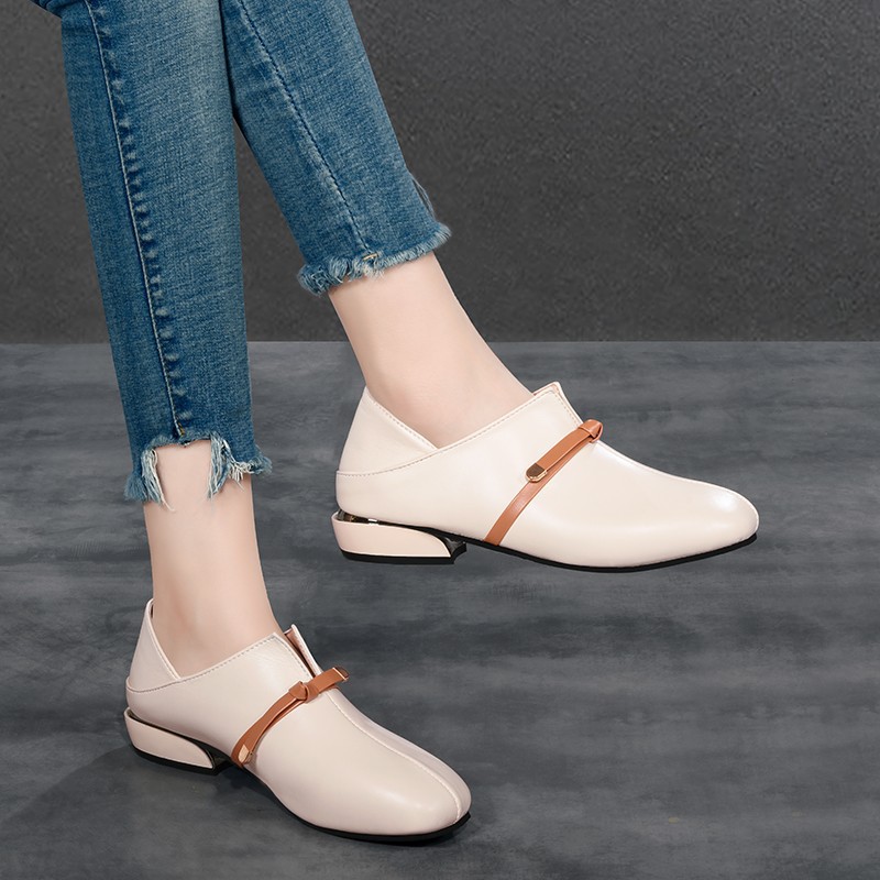 Autumn buff Korean style thick shoes for women
