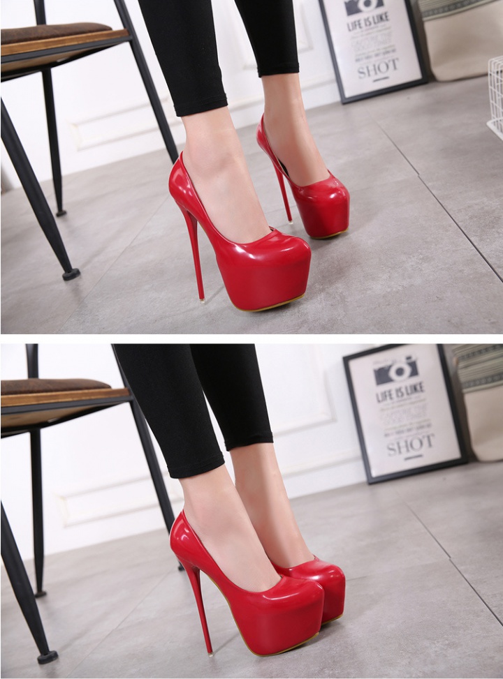 Spring sexy low platform European style high-heeled shoes