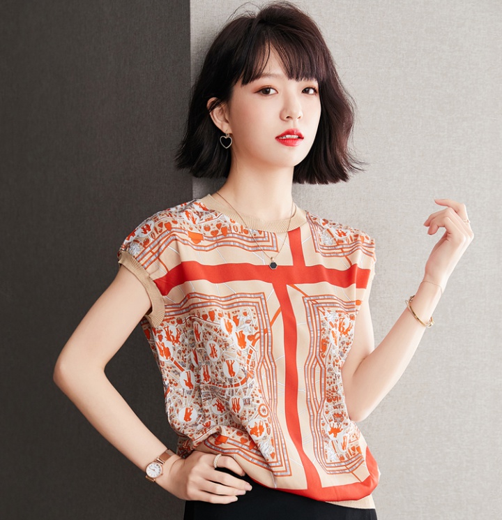 Summer tops round neck small shirt for women