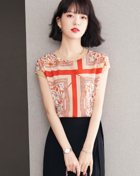Summer tops round neck small shirt for women