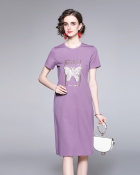 All-match printing dress spring and summer T-shirt