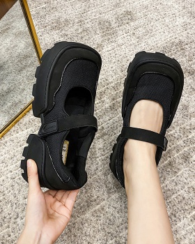 Retro summer shoes Japanese style platform shoes for women