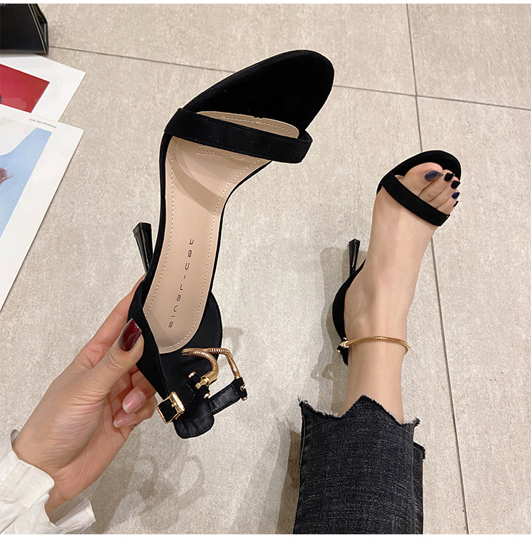 France style sandals summer high-heeled shoes for women