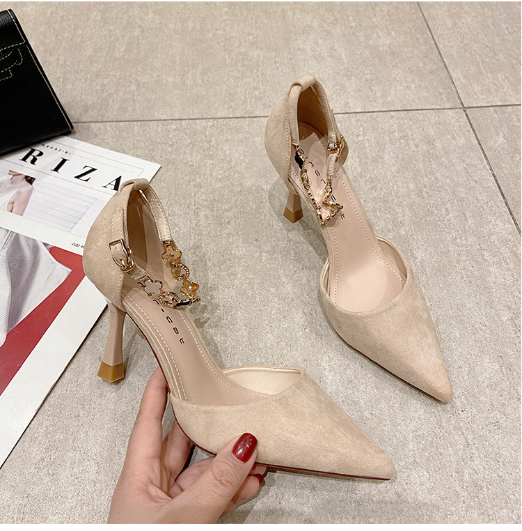 France style maiden high-heeled shoes fine-root shoes