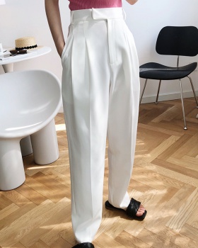 Mopping white pants drape spring suit pants for women