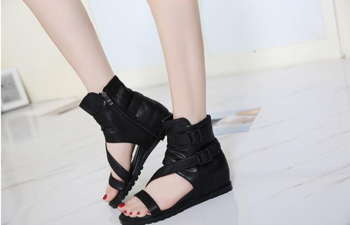Slipsole hasp summer boots open toe flattie for women