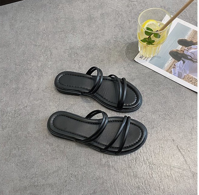 Wear summer sandals flat Korean style slippers for women