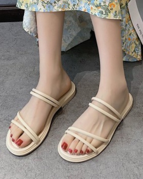 Wear summer sandals flat Korean style slippers for women