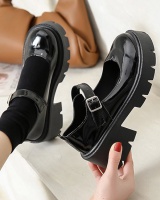 Hasp college style shoes small leather shoes for women