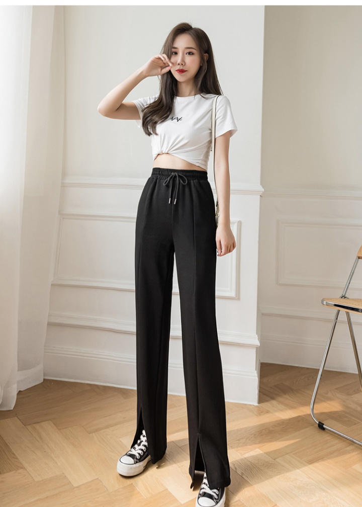 Sports mopping split long pants spring and summer loose pants