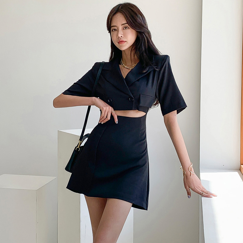 Temperament dress Korean style business suit for women