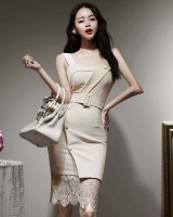 Sling sexy Korean style pinched waist slim dress