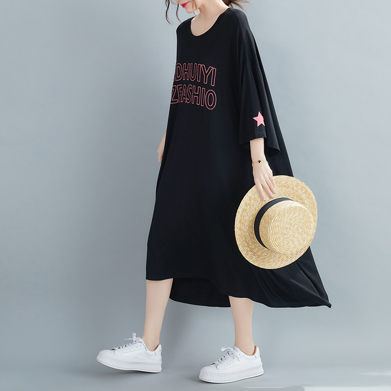 Casual loose pullover slim fat short sleeve T-shirt