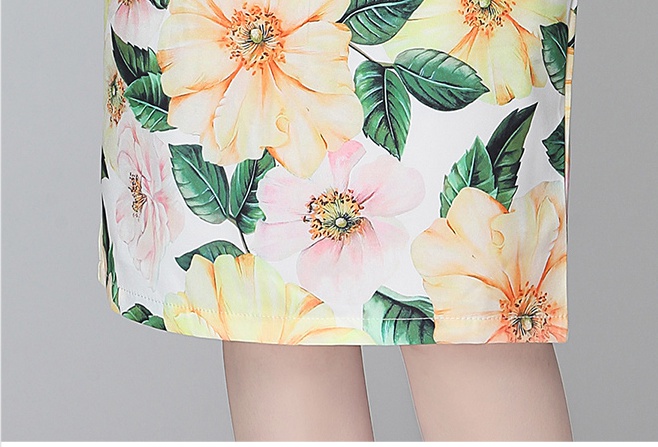 Summer short skirt stitching tops a set for women