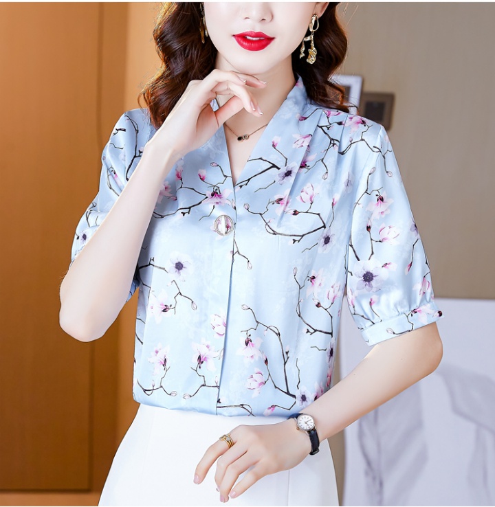 Summer bottoming shirt fashion Western style tops for women