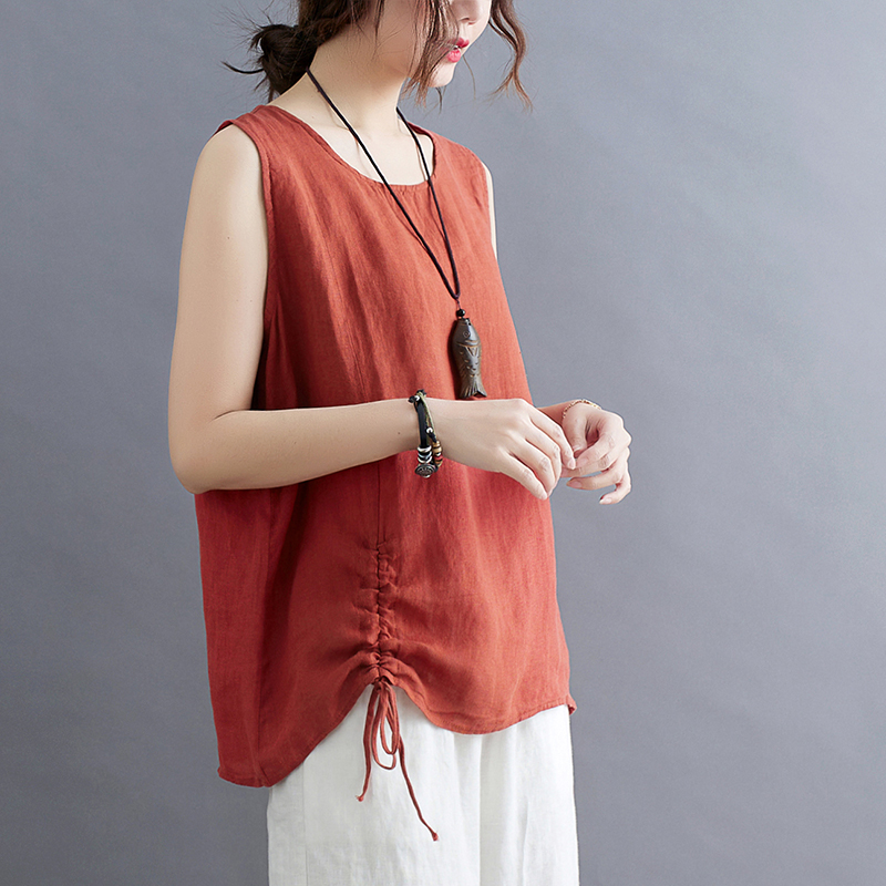Sleeveless vest frenum bottoming shirt for women