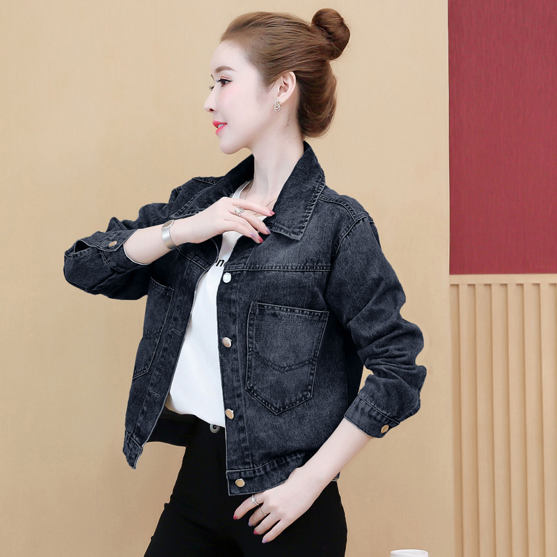 Denim loose coat Korean style all-match cardigan for women