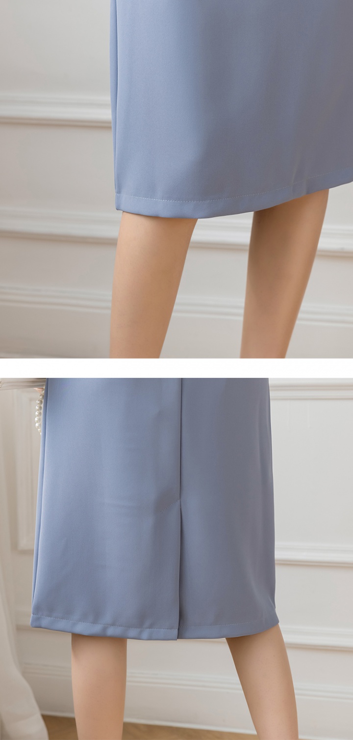 Long all-match skirt split summer work clothing