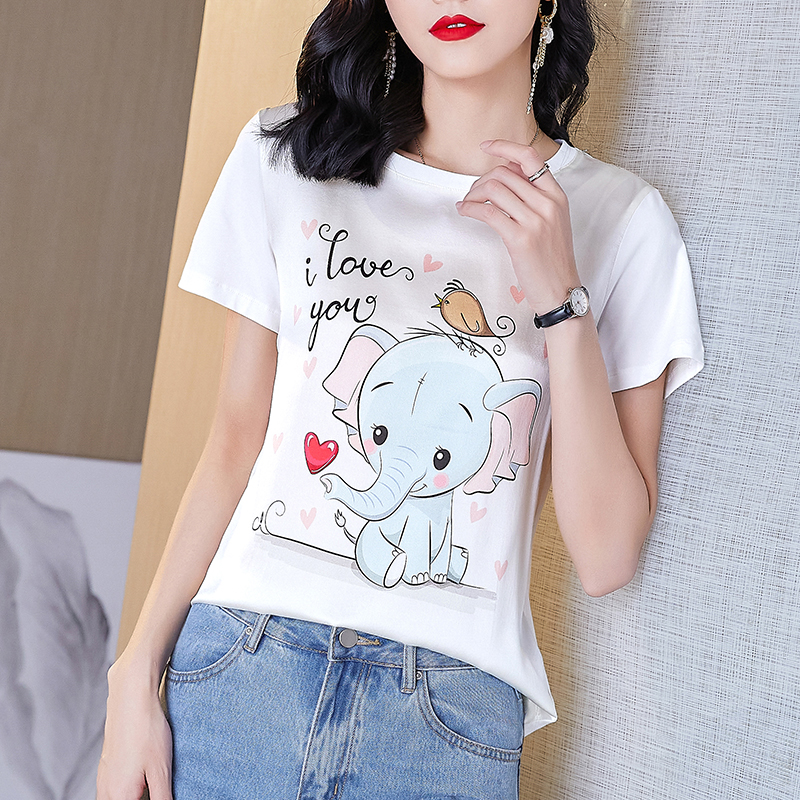 Western style bottoming shirt summer tops for women