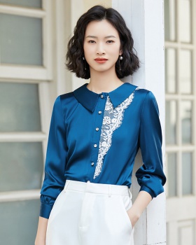 Spring Casual long sleeve shirt slim fashion tops for women