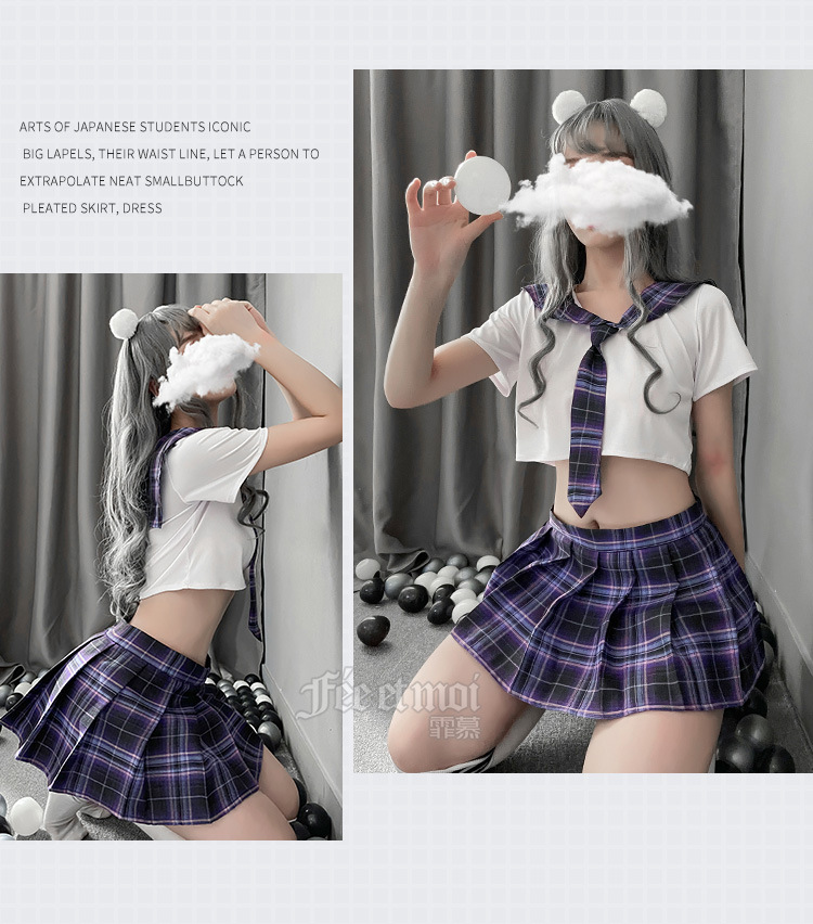 Japanese style school uniforms Sexy underwear a set