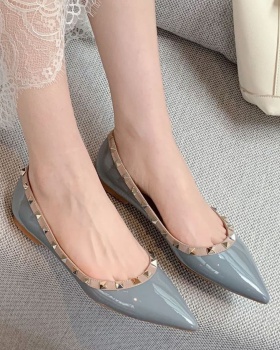 Buff pointed high-heeled shoes fine-root shoes for women