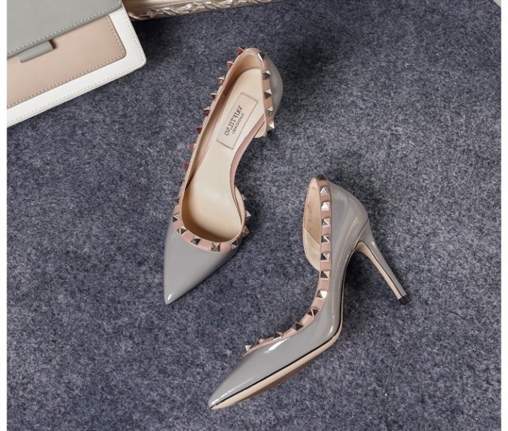 Rivet shoes spring and summer high-heeled shoes for women