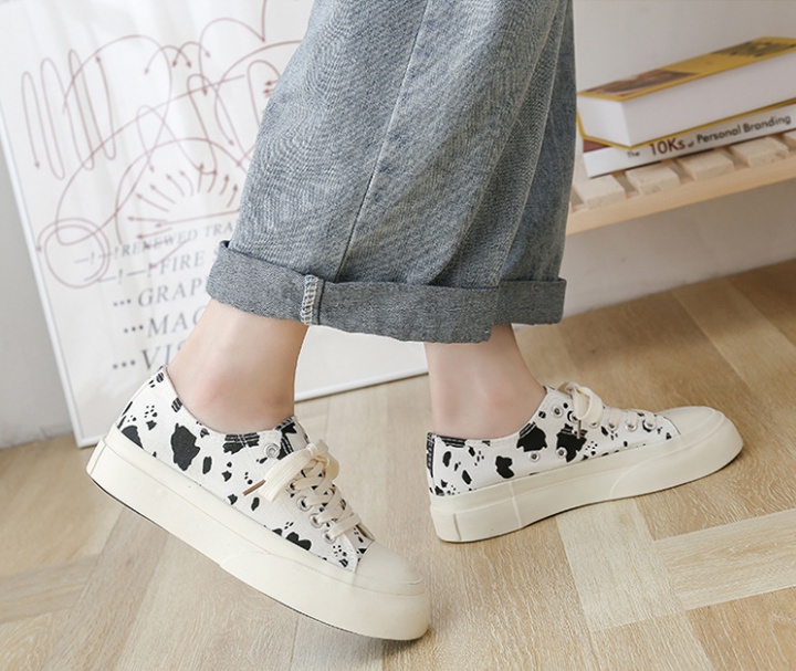 Retro all-match canvas shoes low shoes for women