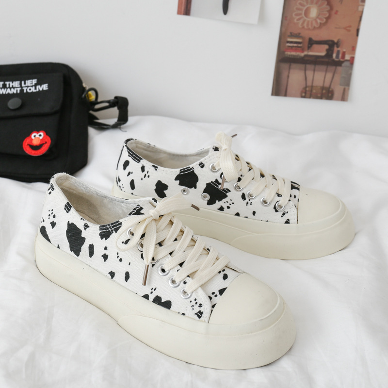 Retro all-match canvas shoes low shoes for women