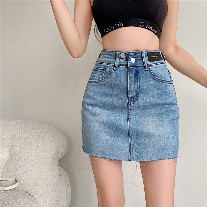 Package hip denim skirt personality short skirt