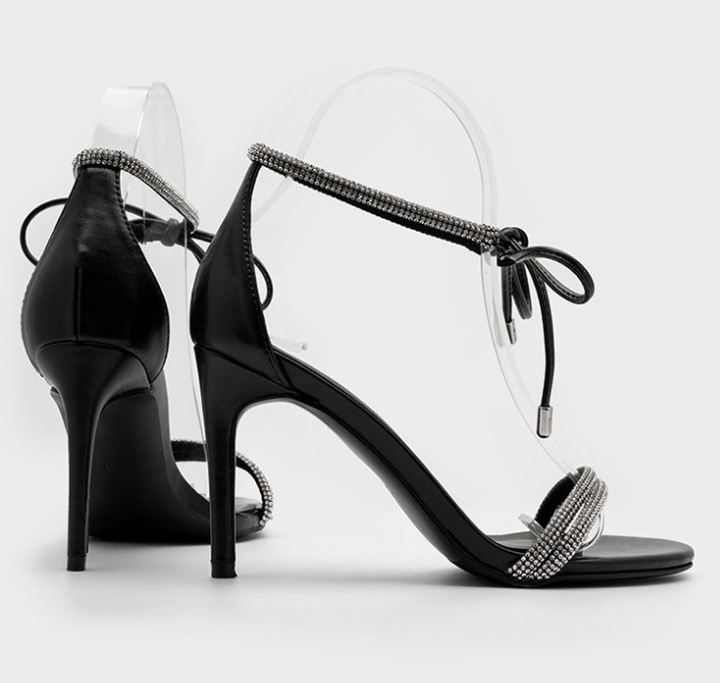 Rhinestone fashion bow shoes for women