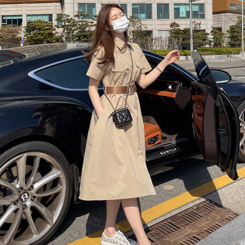 Casual big skirt Korean style dress for women