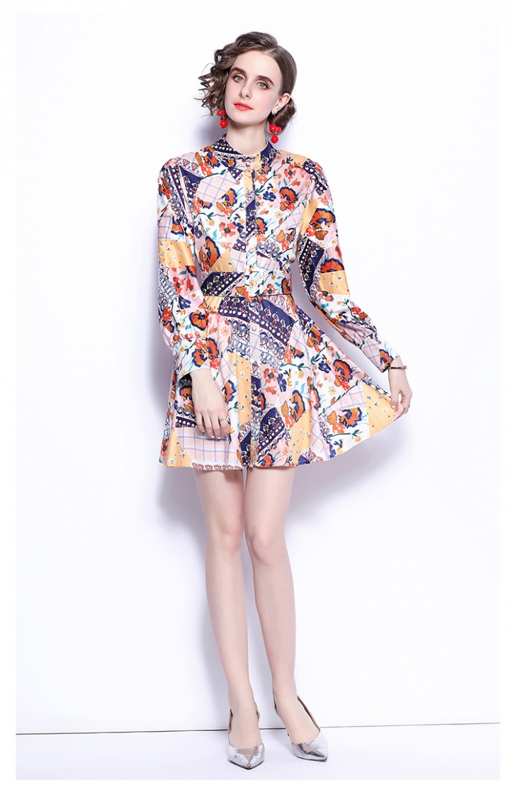 Printing fashion slim summer dress