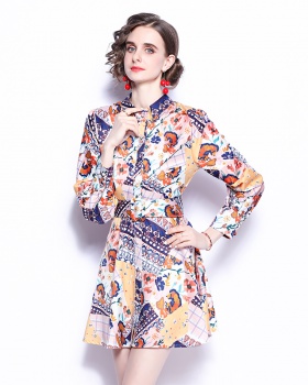 Printing fashion slim summer dress