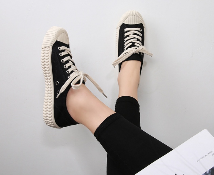 Soft soles student fat all-match cozy canvas shoes
