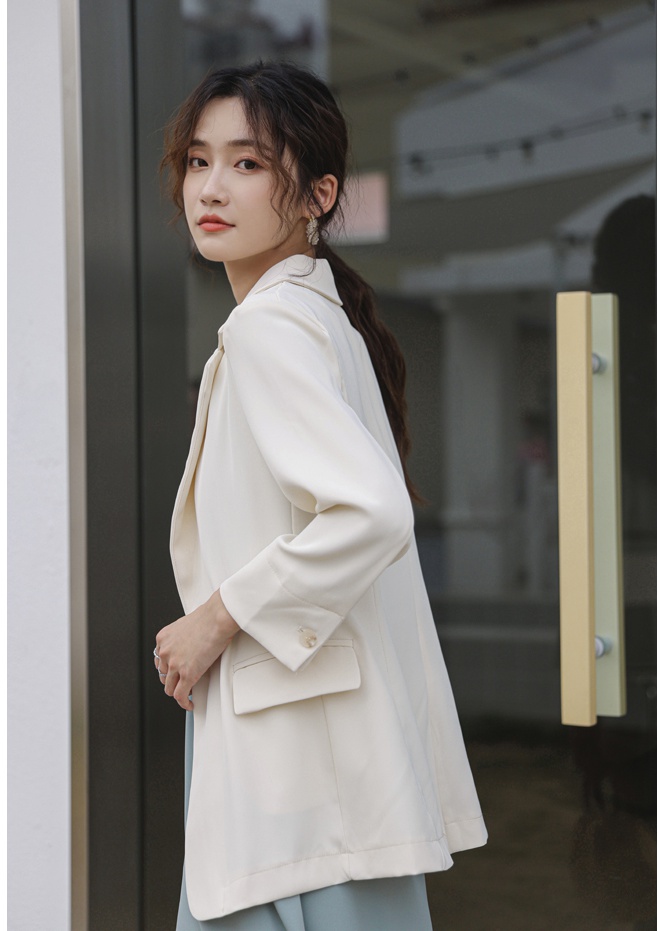 Drape spring and autumn coat Casual business suit for women