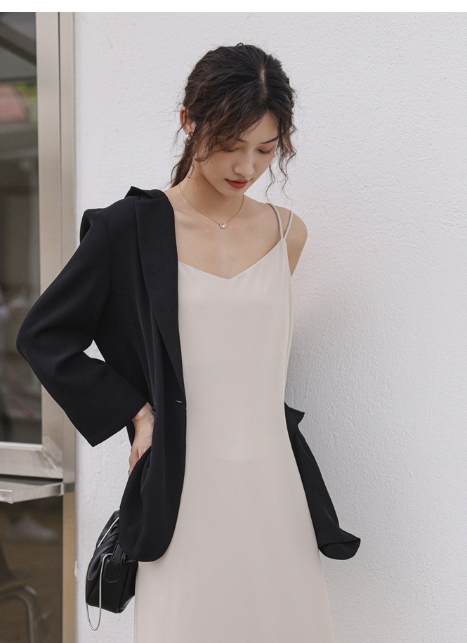 Drape spring and autumn coat Casual business suit for women