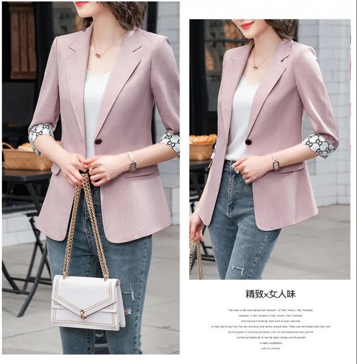 Korean style coat all-match tops for women