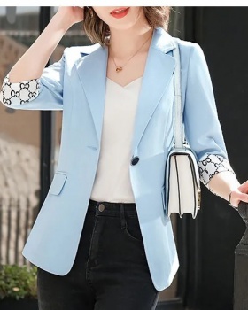 Korean style coat all-match tops for women