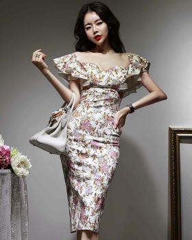Temperament slim long Korean style dress