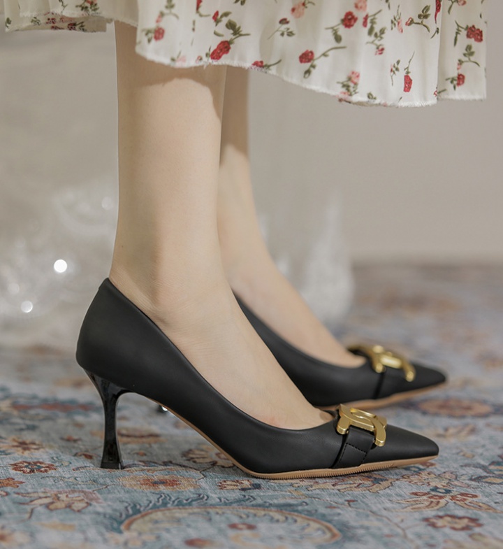 Fine-root Casual high-heeled shoes profession shoes for women
