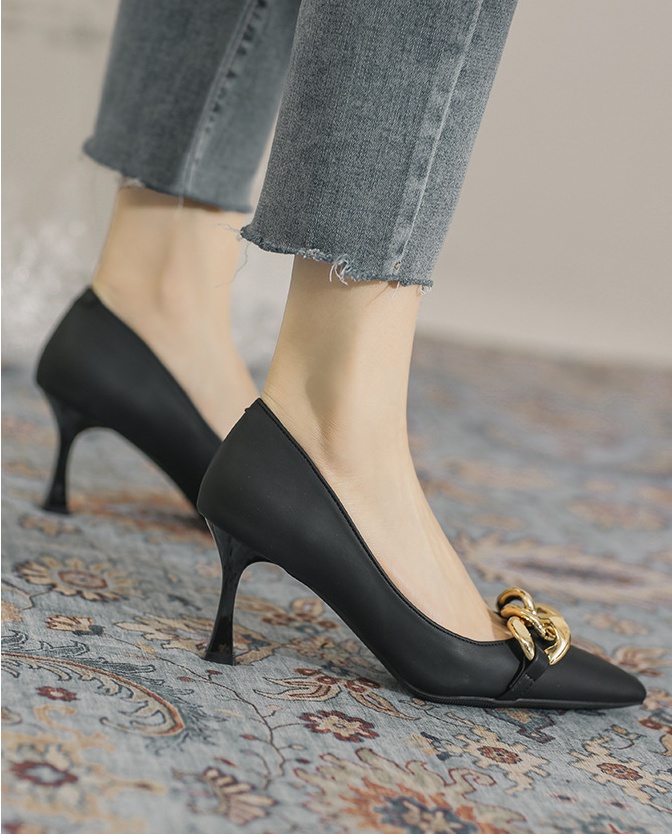 France style low high-heeled shoes fashion footware for women