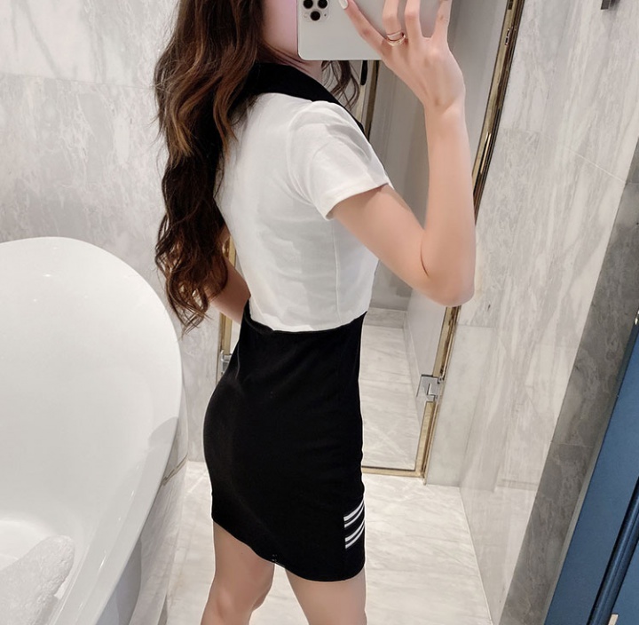 Sexy fashion summer T-back package hip slim dress for women
