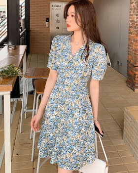 Floral bandage summer vacation dress for women