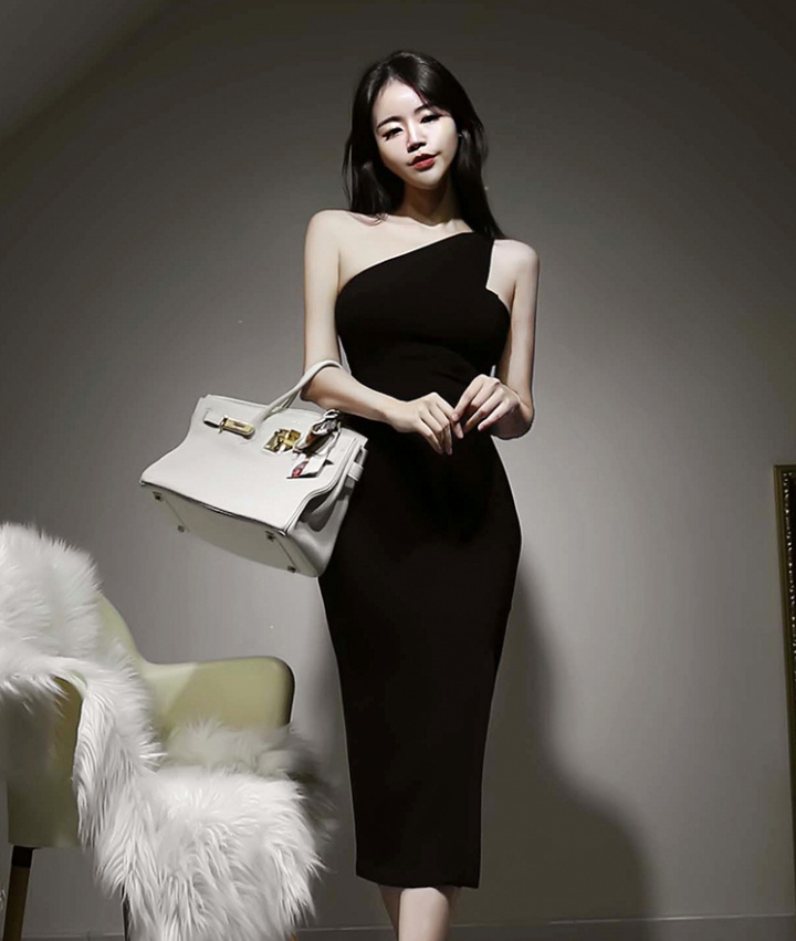 Elegant Korean style sleeveless dress temperament dress