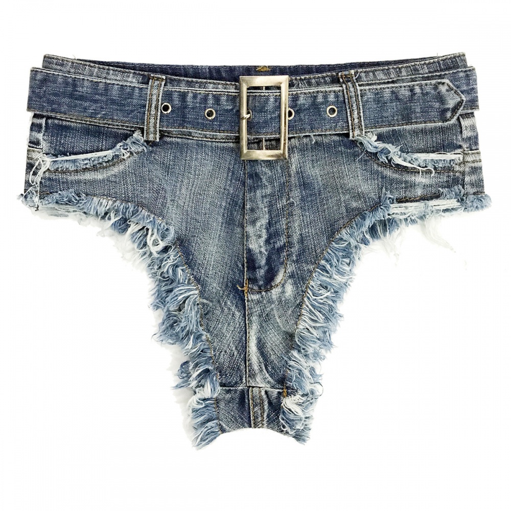 Autumn holes sexy jeans nightclub low-waist shorts for women